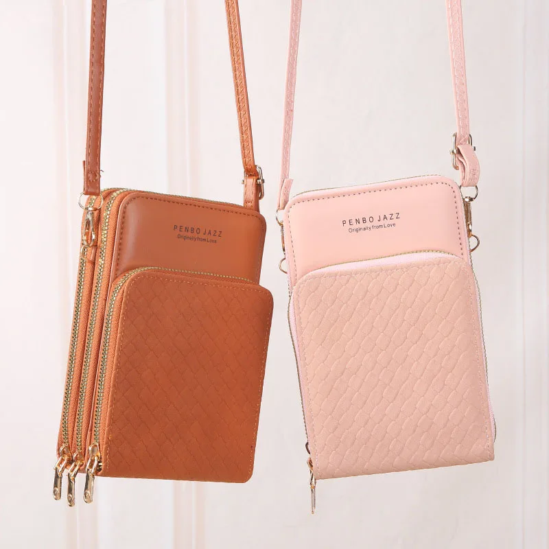 

2023 New Fashionable Leather Woven Pattern Shoulder Bag Women Crossbody Bags Large Capacity Mobile Phone Bags Handbag and Purse