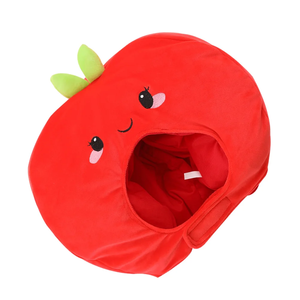 

Plush Apple-designed Hat Plush Headwear Plush Cap Carnival Party Supplies