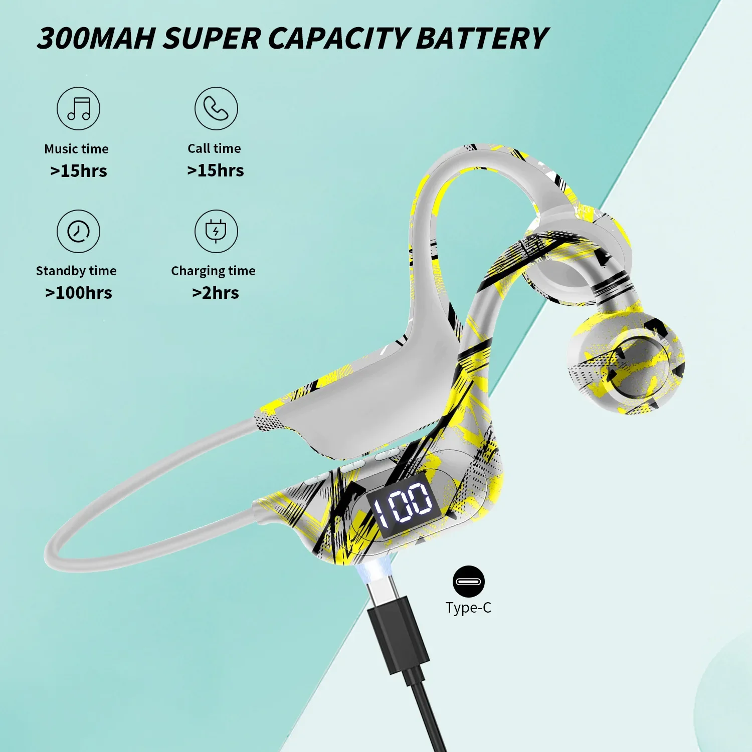 Беспроводные наушники AKZ-G9 с костной проводимостью