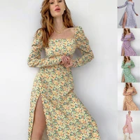 2022 woman dress long split summer elegant dresses for women fashion summer cloth for female clothes bodycon dress clothes