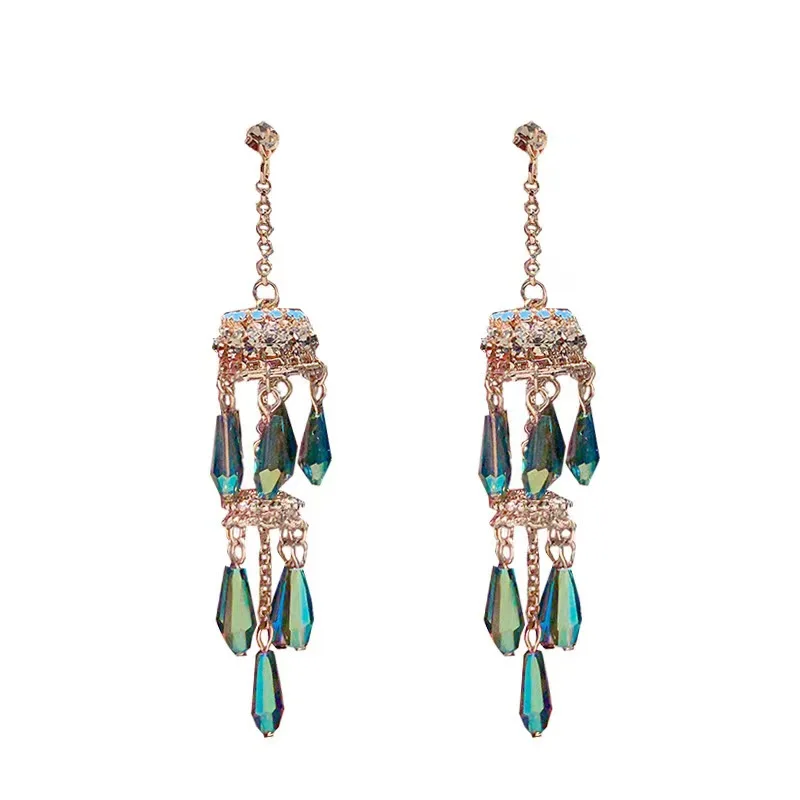 

Unique Earrings Niche Senior Design Feels Light And Decoration New Tide National Wind Long Tassel Earrings
