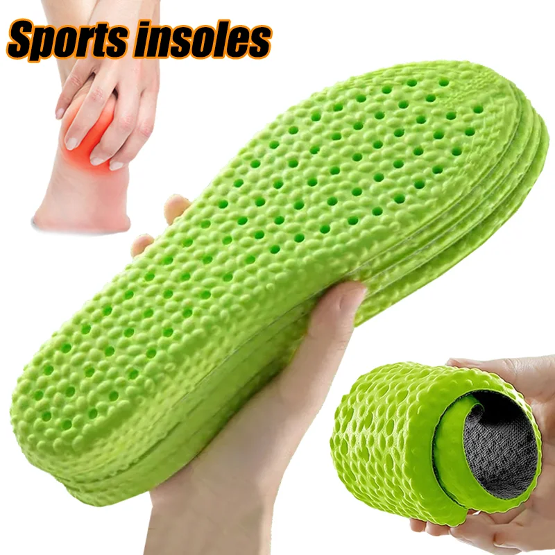

New Sports Insoles Wormwood Deodorant Breathable Insole Plantar Fasciitis Orthopedic Shoe Pads Men Women Cushioning Inserts Pad