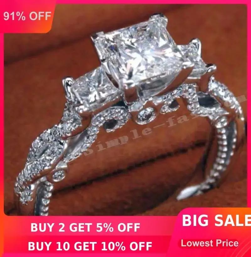 Женское винтажное обручальное кольцо ручной работы из стерлингового серебра 2016