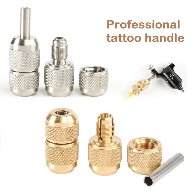 

1 Piece High Quality Tattoo Handle Stainless Steel Self Locking 25mm Tattoo Grip Tube For Coil Machine Tattoo Supplies Wholesale