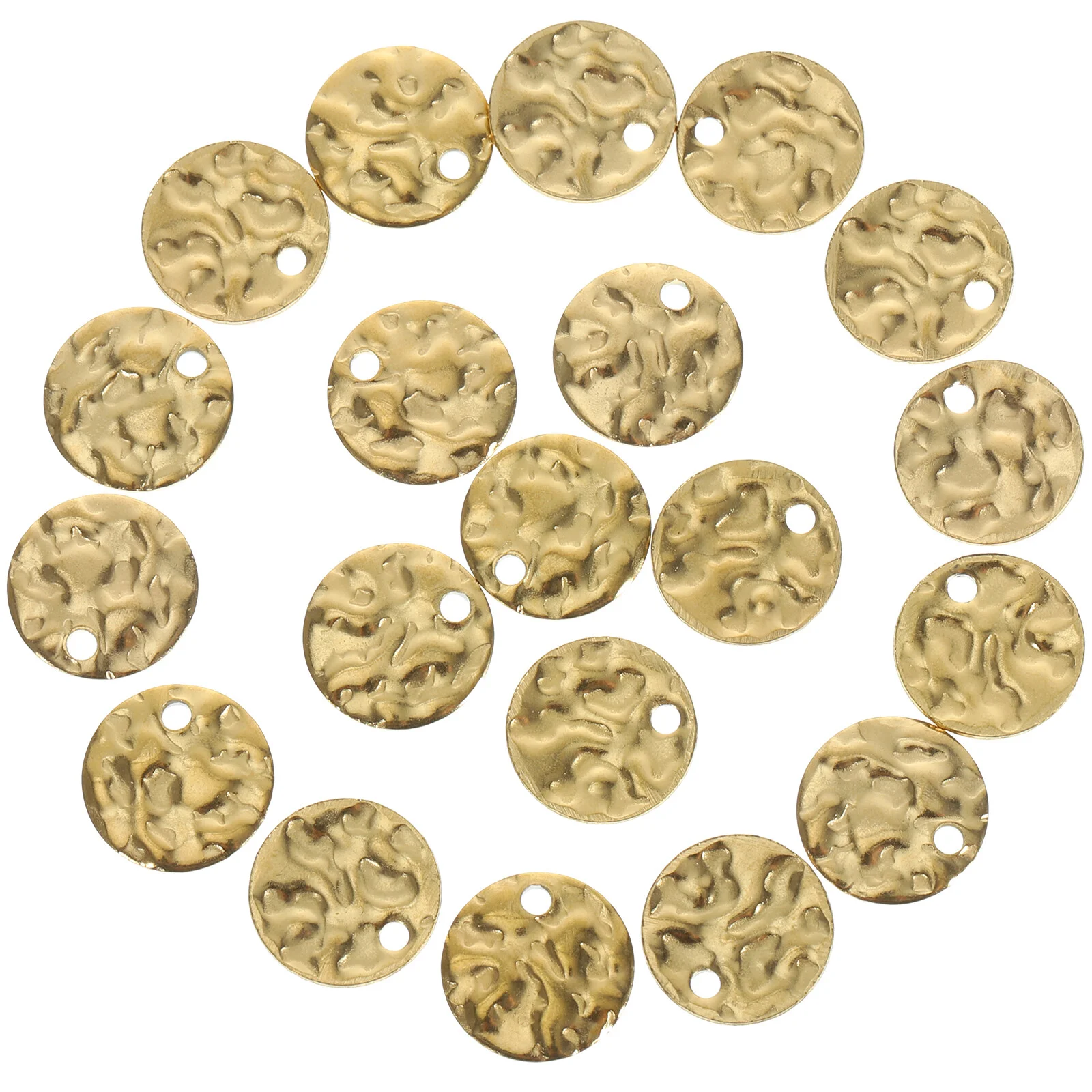 60 Pcs Bunny Earrings Disc Pendant Jewelry Pendants DIY Making Accessory Round 1X1cm Charms Silver Alloy Shaped