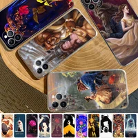 disney beauty and the beast phone case for iphone 14 11 12 13 mini pro xs max cover 6 7 8 plus x xr se 2020 funda shell