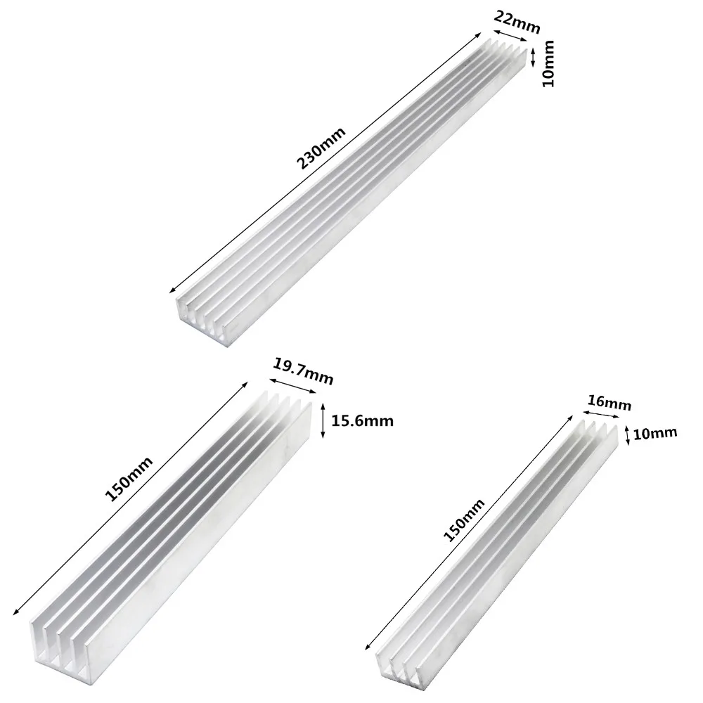 Aluminum Heatsink Cooling Radiator 11 Sizes for Electronic IC Chip RAM LED Cooler Heat Dissipation | PC Components &amp Tools