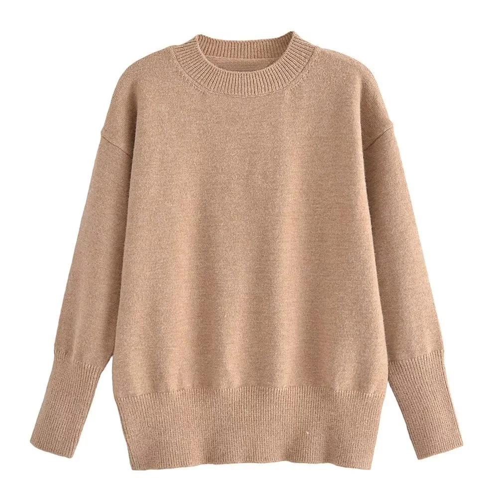 

COS LRIS 2022 Autumn New Women's Solid Color Commuter Warm Round Neck Long-sleeved Knitted Pullover Sweater