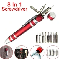 multi function screwdriver tool pen aluminum alloy screwdriver 8 in 1 precision screwdriver set convenient pen repair tool