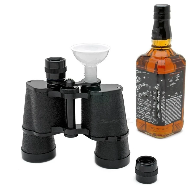 

5X Double Sided Binocular Flask Travel Water Bottle Sport Drinkware Russian Flagon Whiskey Bottle