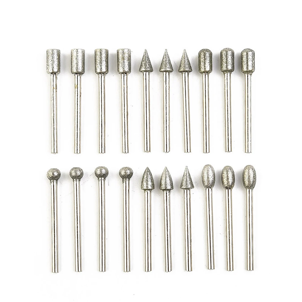 

Diamond Cylinder Type Grinding Head Abrasive Wheel Jade Jewelry Bracelet Glass Stone Carving Polishing Tool Burrs Bit 6mm Rotary