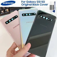 original replacement battery back cover door glass case for samsung galaxy s10 5g version phone back cover case glass backshell