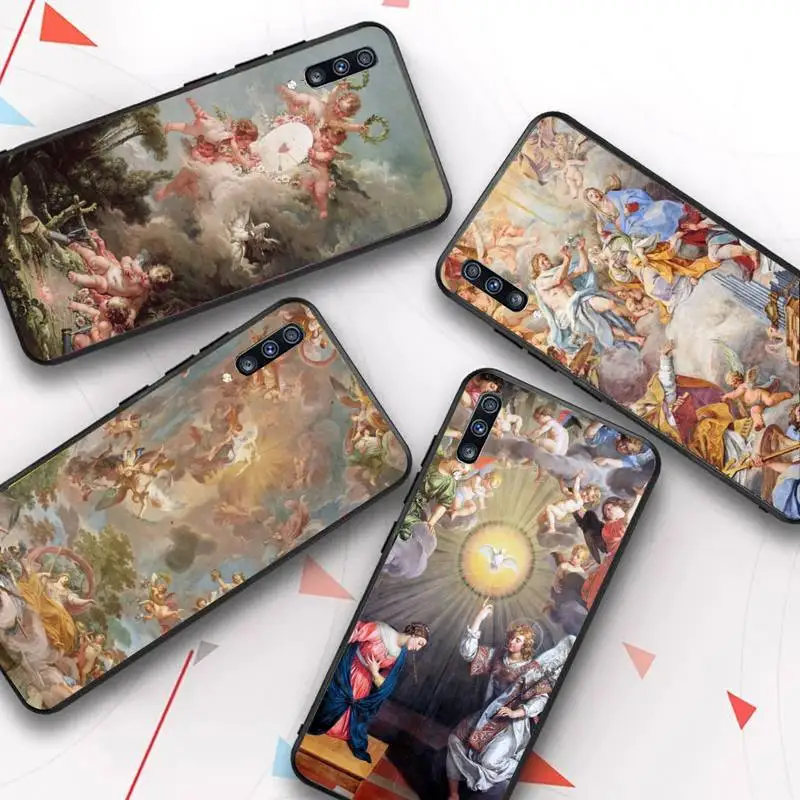 

Church Frescoes Phone Case for Redmi 8 9 9A for Samsung J5 J6 Note9 for Huawei NOVA3E Mate20lite cover