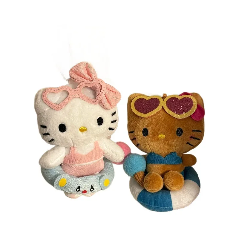 Sanrio очки стиль коричневый Hello Kitty автомобильный брелок девчачье сердце школьная