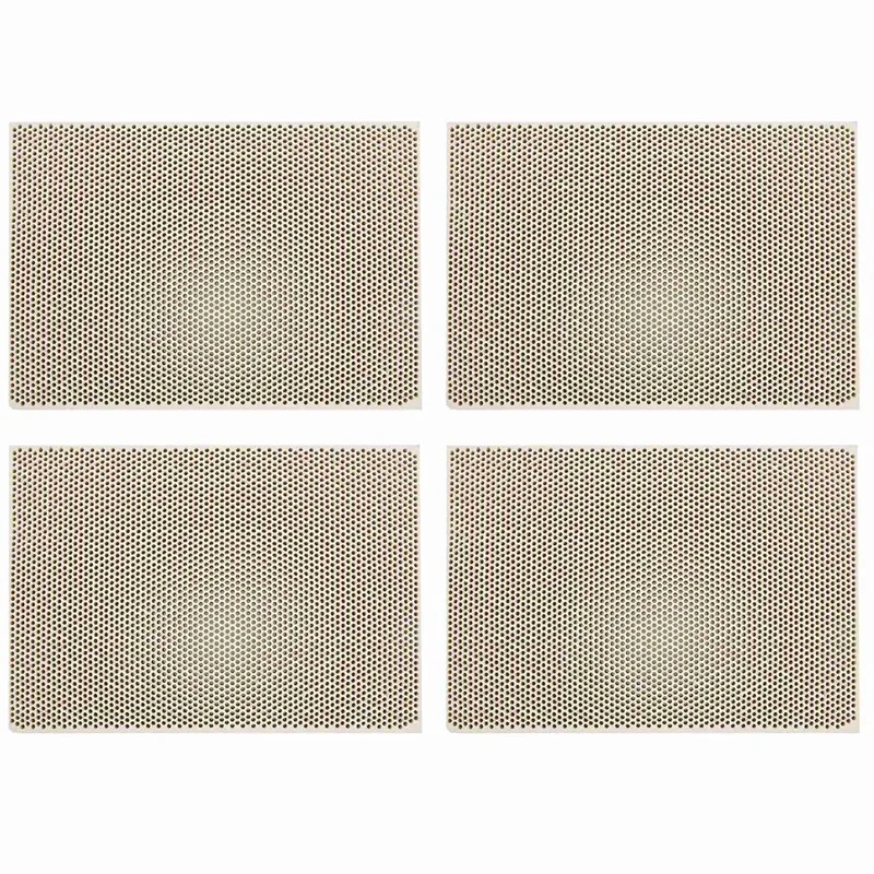 

4X Ceramic Honeycomb Soldering Board Heating For Gas Stove Head 135X95x13mm New