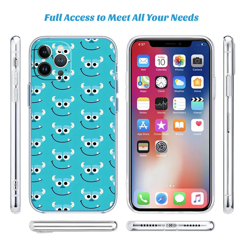 Прозрачный чехол для телефона ED30 Monsters Inc Sullivan для Motorola Moto Edge 20 30 40 50 S30 Fusion Ultra Pro Neo Lite (art.: 3920dae023af4) - 3920dae023af4