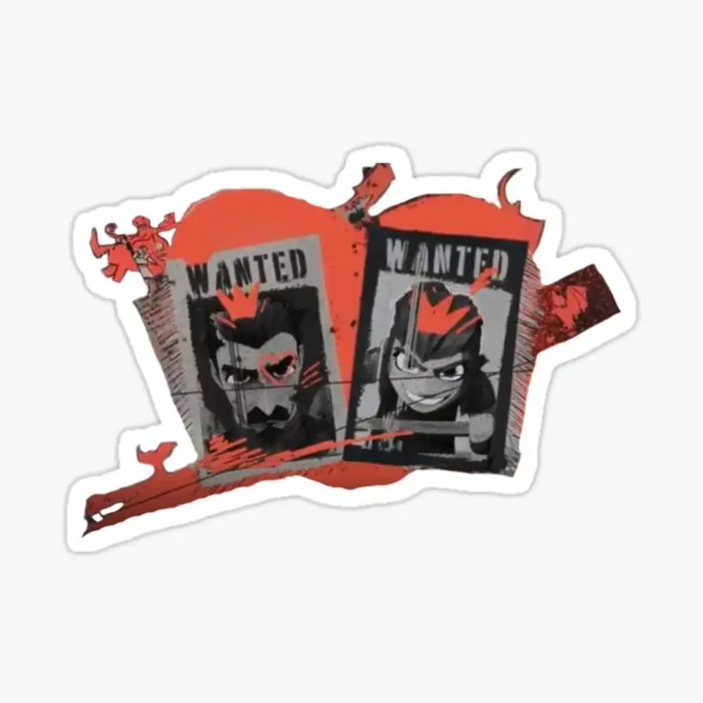 

nimona and ballister Sticker Sticker for Laptop Decor Bedroom Car Cute Cartoon Art Fashionable Public Suitcase