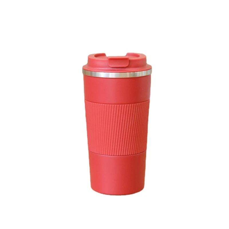 

New 380ml/510ml Double Stainless Steel Coffee Thermos Mug with Non-slip Case Car Vacuum Flask Travel Insulated Bottle