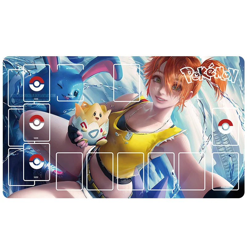 600X350X2Mm Ptcg Gengar Card Battle Table Mat Trainer Marnie Single Player Настольная игра Карточный боевой коврик