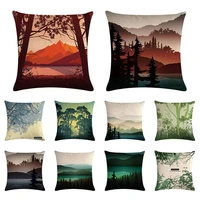 mountain tree scenic mediterranean landscape throw pillowcase decorative pillows scenic cushion cover decorative home zy1270