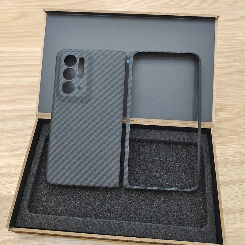 

Fold Case Flip for Oppo Find N Case Real Carbon Fiber Material Carbon Fiber Texture
