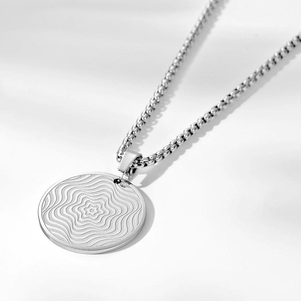 CHENGXUN Geometric Magic Star Opart Necklace Men Women Classy Jewelry Unique Handmade Eternal Friendship Bestie Gift for her him