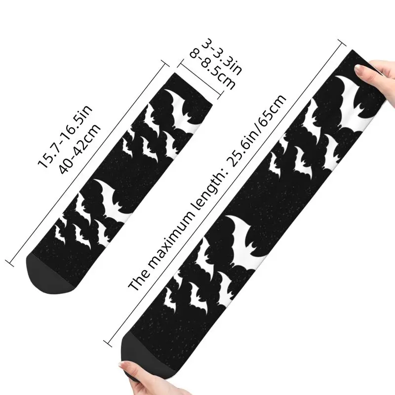 Милые мужские носки с надписью летучая мышь в ночное платье унисекс теплые