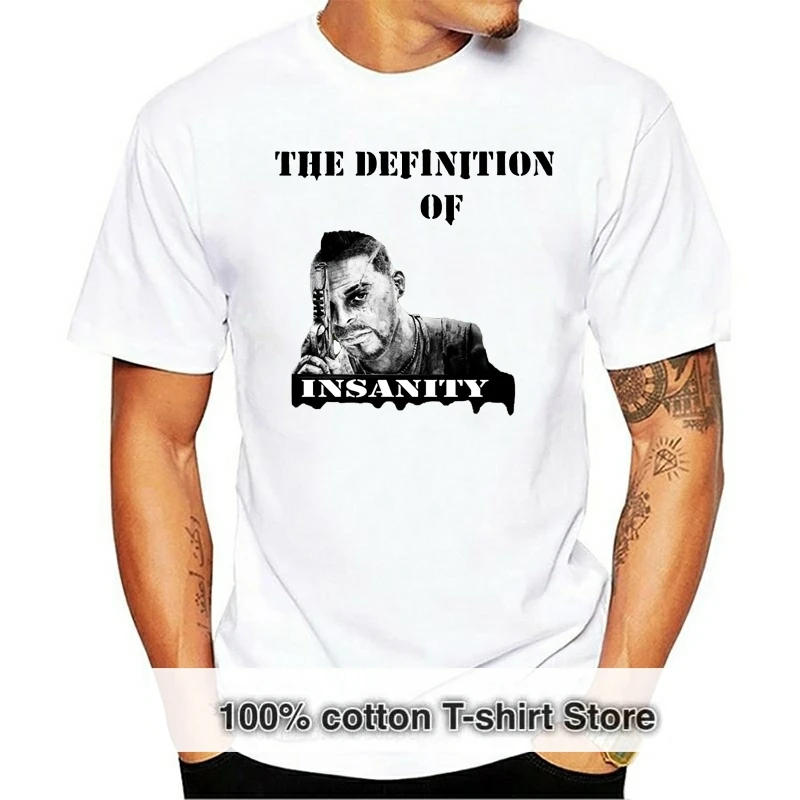 

Far Cry 3 Insanitys Tshirt Slim Fit Personality Interesting Kawaii T Shirt For Men O Neck HipHop Top Sunlight Funny