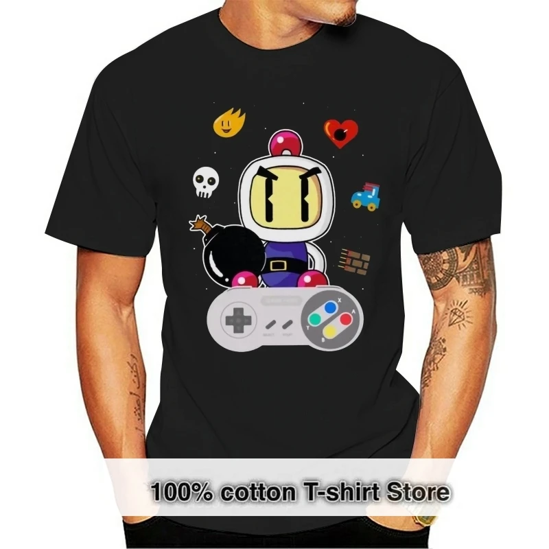 

New Printed Funny Men Lever Bomberman Men's T-Shirt Women tshirt
