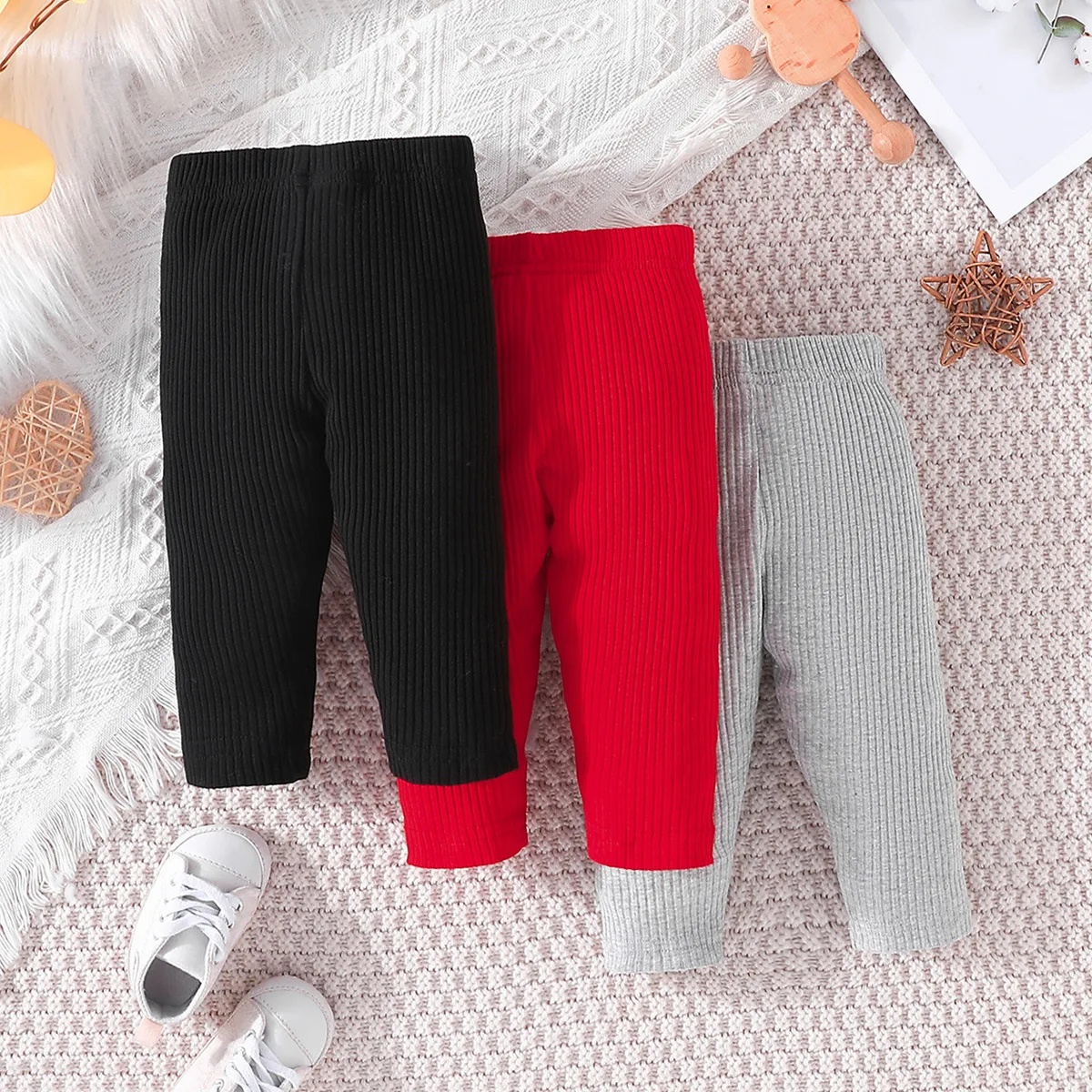 Модные весенне-осенние индивидуальные штаны для мальчиков и девочек трехцветные