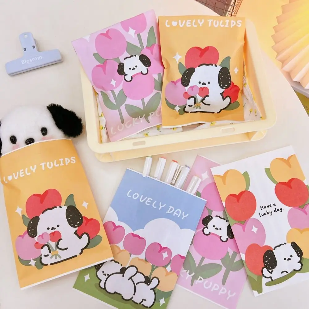 

Stationery Flower Dog Wrapping Supplies Jewellery Pouches Candy Bags Stationery Bag Kraft Paper Bags Party Gift Pouch