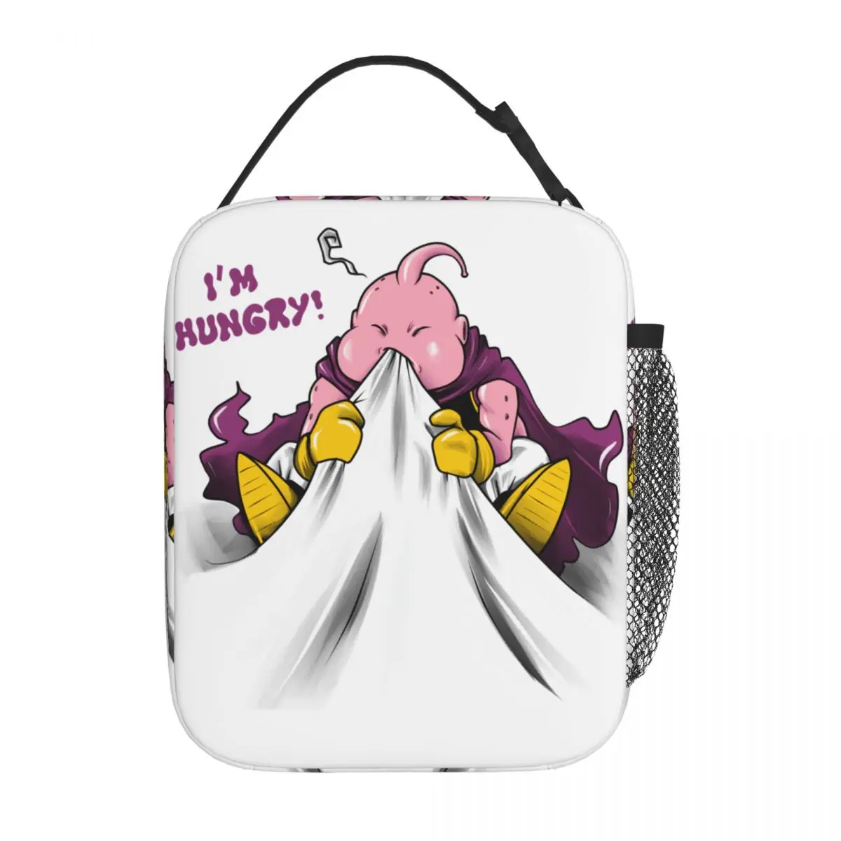 

Hungry Majin Buu Thermal Insulated Lunch Bag School Portable Lunch Container Thermal Cooler Food Box