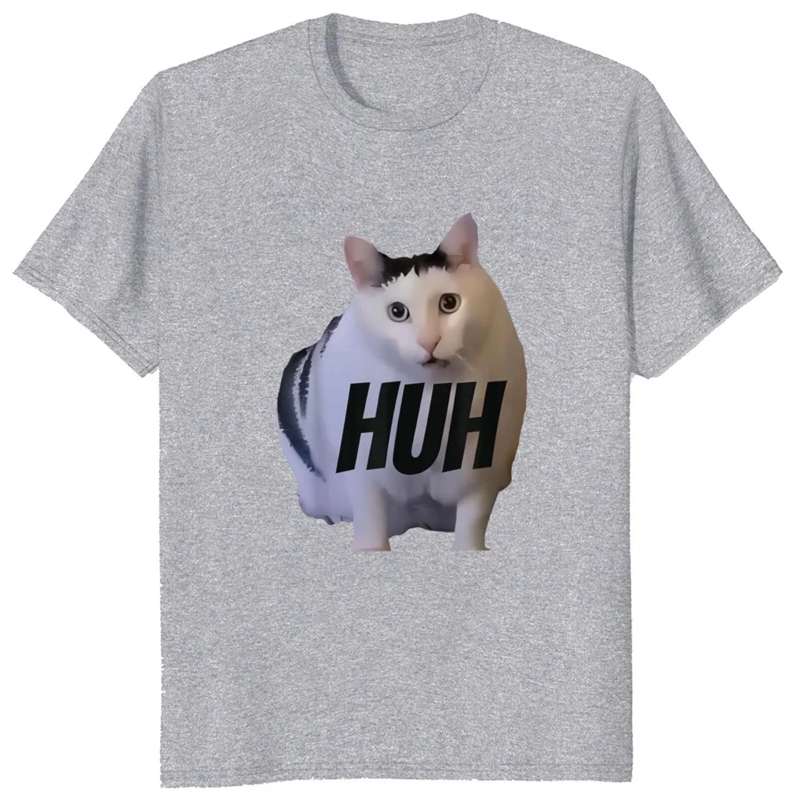 Мягкие футболки унисекс из 100% хлопка футболка Huh Cat Meme с милыми кошками и юмором Y2k