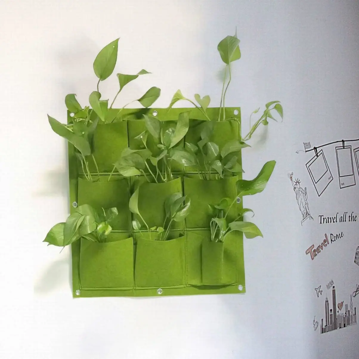 Новое настенное растение в горшке для домашнего декора вертикальный садовый