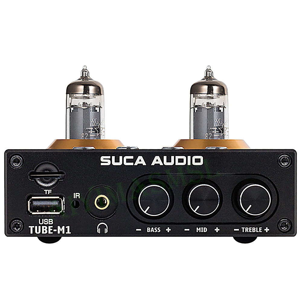 

AIYIMA SMSL Bluetooth 5.0 USB Flash Drive Headphone Amp Vacuum Tube Preamplifier Amplifier Remote Control 6K4 GE5654 Amplifier A