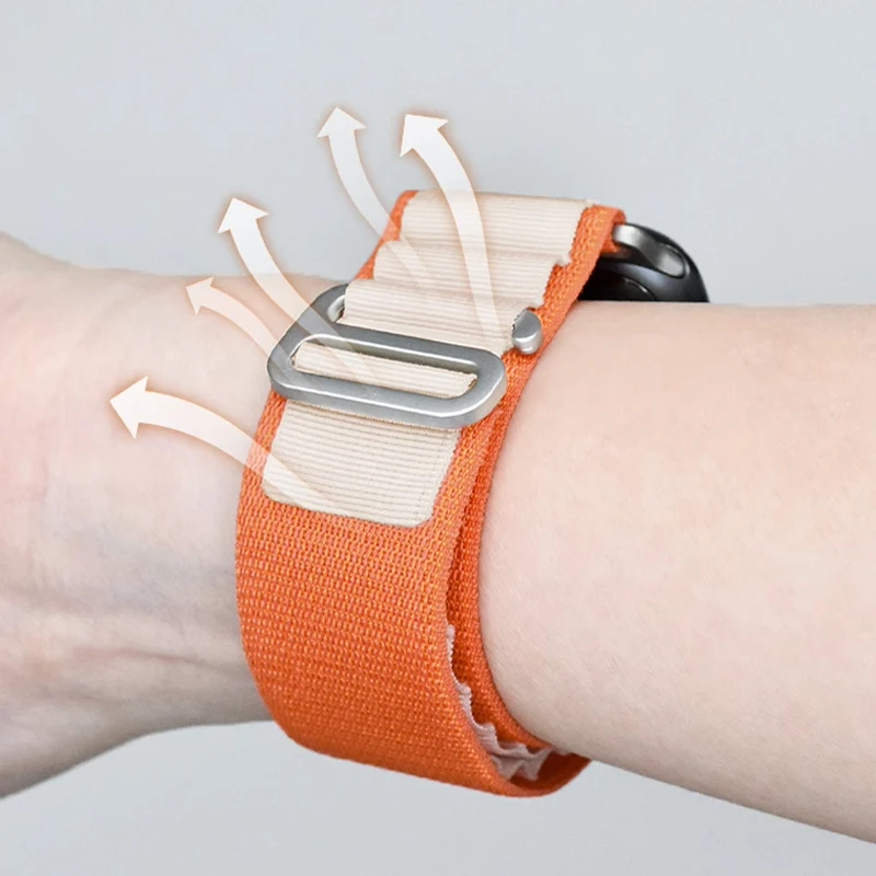 1:1 Alpine loop band for apple watch band 44mm 49mm 40mm 45mm 41mm 42mm 38mm Nylon bracelet iWatch Ultra series 8 7 6 5  SE 4 3