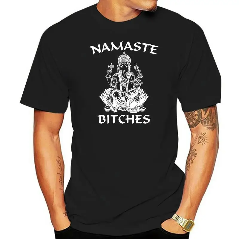 

Tyburn-Camiseta de Ganesha dorada para hombre, camisa с принтом цифровые по дереву indio, подарок для el Día del Padre
