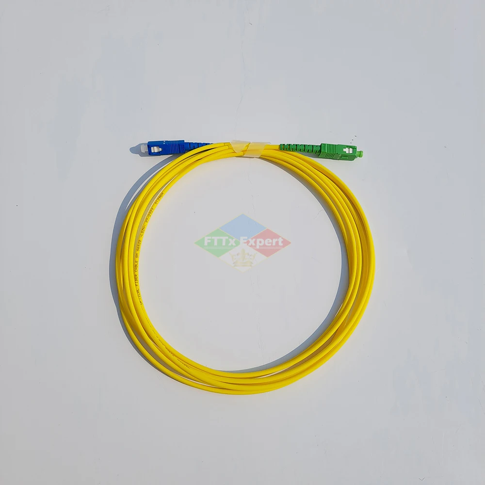 10 Pcs/lot SC APC to SC UPC SC Patch Cord Simplex 3.0mm Single Mode Fiber Patch Cord jumper Cable1m 2m 3m 5m 10m