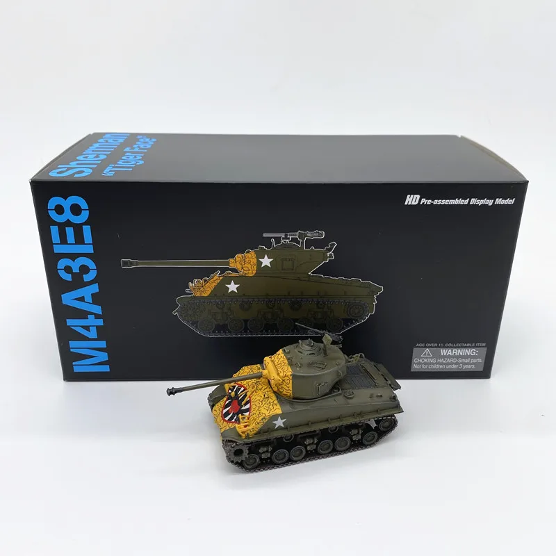 Фото Танк DRAGON 1/72 армии США M4A3E8 Sherman Tiger Face, 25-я пехотная дивизия. Хан Река Корея 1951 Пластиковый автомобиль 63140 Модель дисплея №4