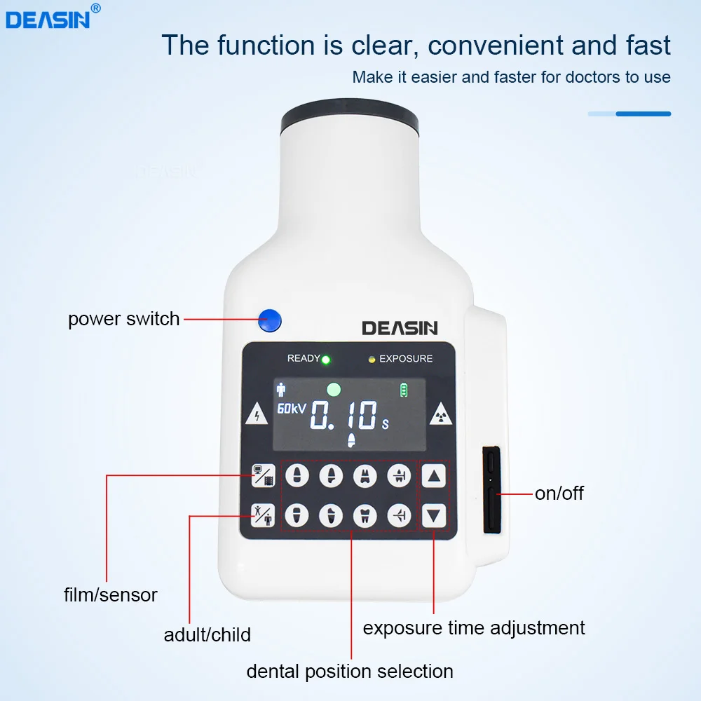 Стоматологический ручной портативный рентгеновский аппарат с цифровым датчиком