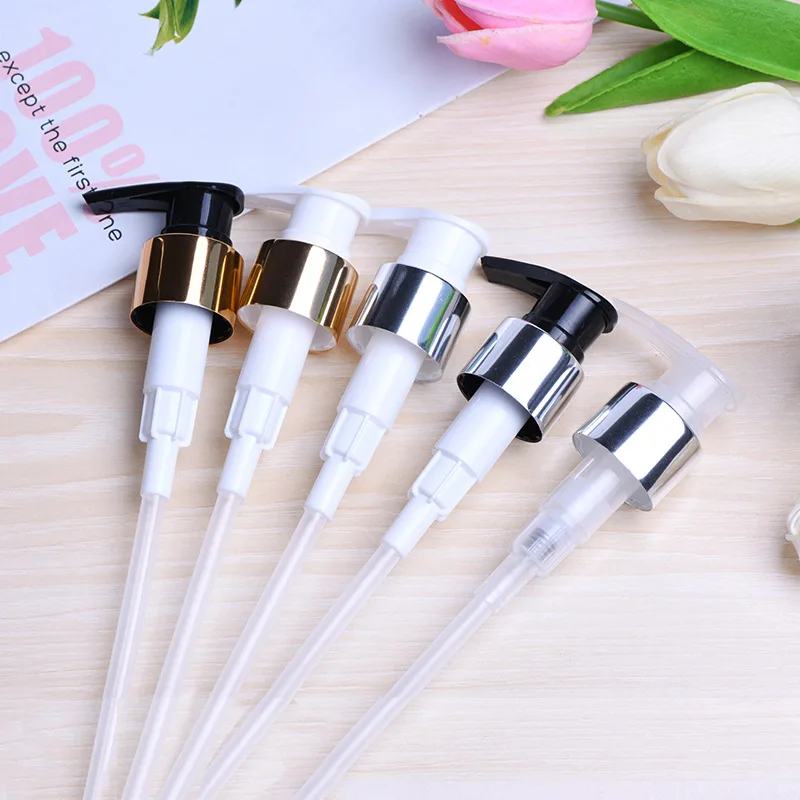 50pcs WHolesale 24mm Gold Silver Aluminum Lotion Pump Lids f