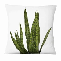 fresh green leaves digital printed pillowcase home pillow decoration almofadas decorativas para sofa throw pillow 4545cm