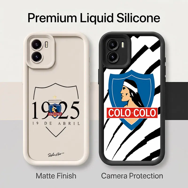 Фото Чехол для телефона Colo Colo Chile Football Club для Vivo iQOO Z9s V30E V30 Lite V50 V60 V70 Y04 Y05 Y38 Y39 Y55 Y58 Y75 Y200 Y300 Y400 №1