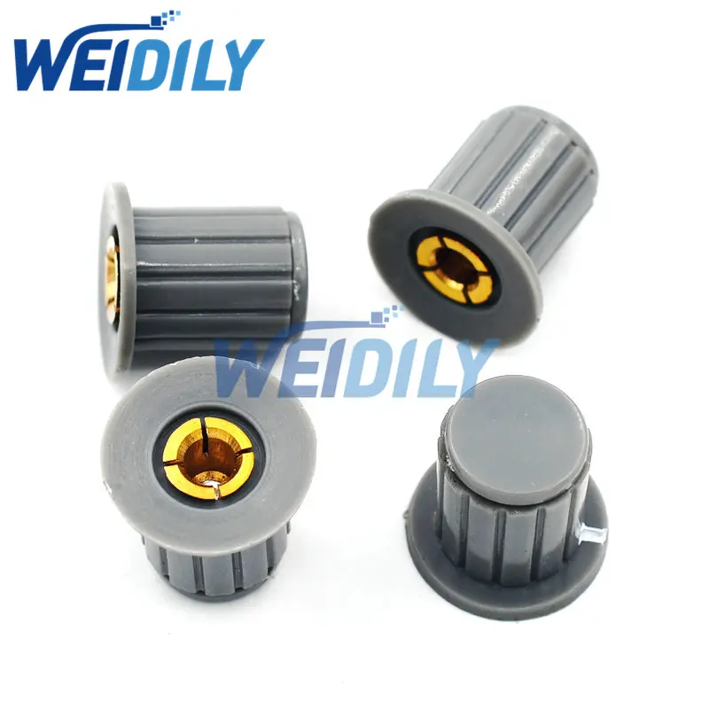 

5PCS Gray knob button cap is suitable for high quality WXD3-13-2W WXD3-12 WH5-1A WX14-12 turn around special potentiometer knob
