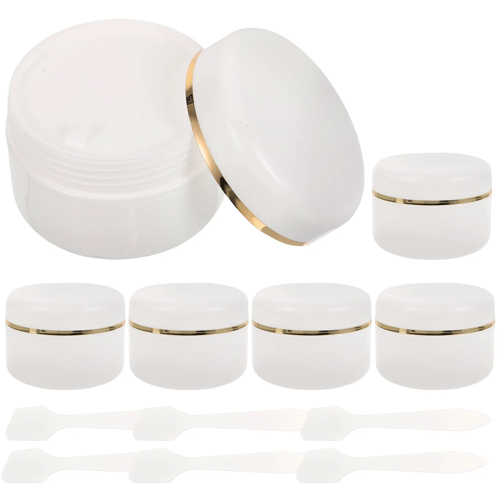 

6 Pcs Hand Cream Bottles Lotion Pp Plastic Travel Dispenser Containers