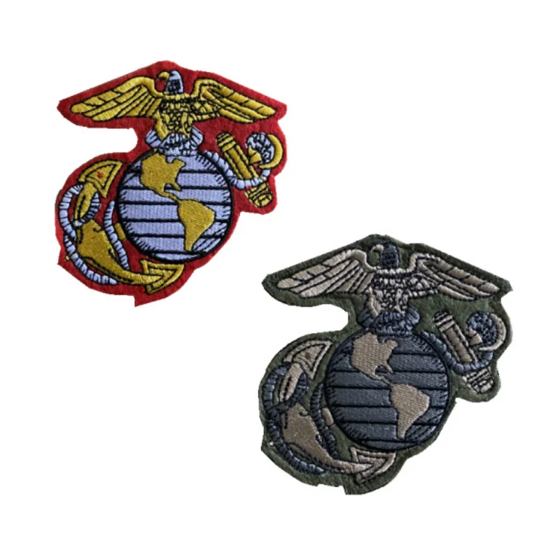 USMC Embroidery Patches for Clothing US Marine Corps Armband Badge Military Tactical Emblem Patch Applique on Backpack Jacket