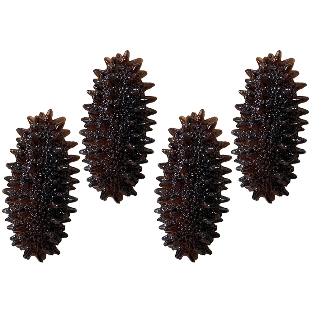 

Реалистичные Модели морского огурца 4 шт., искусственная фотография ресторана, реквизит из искусственного морского огурца