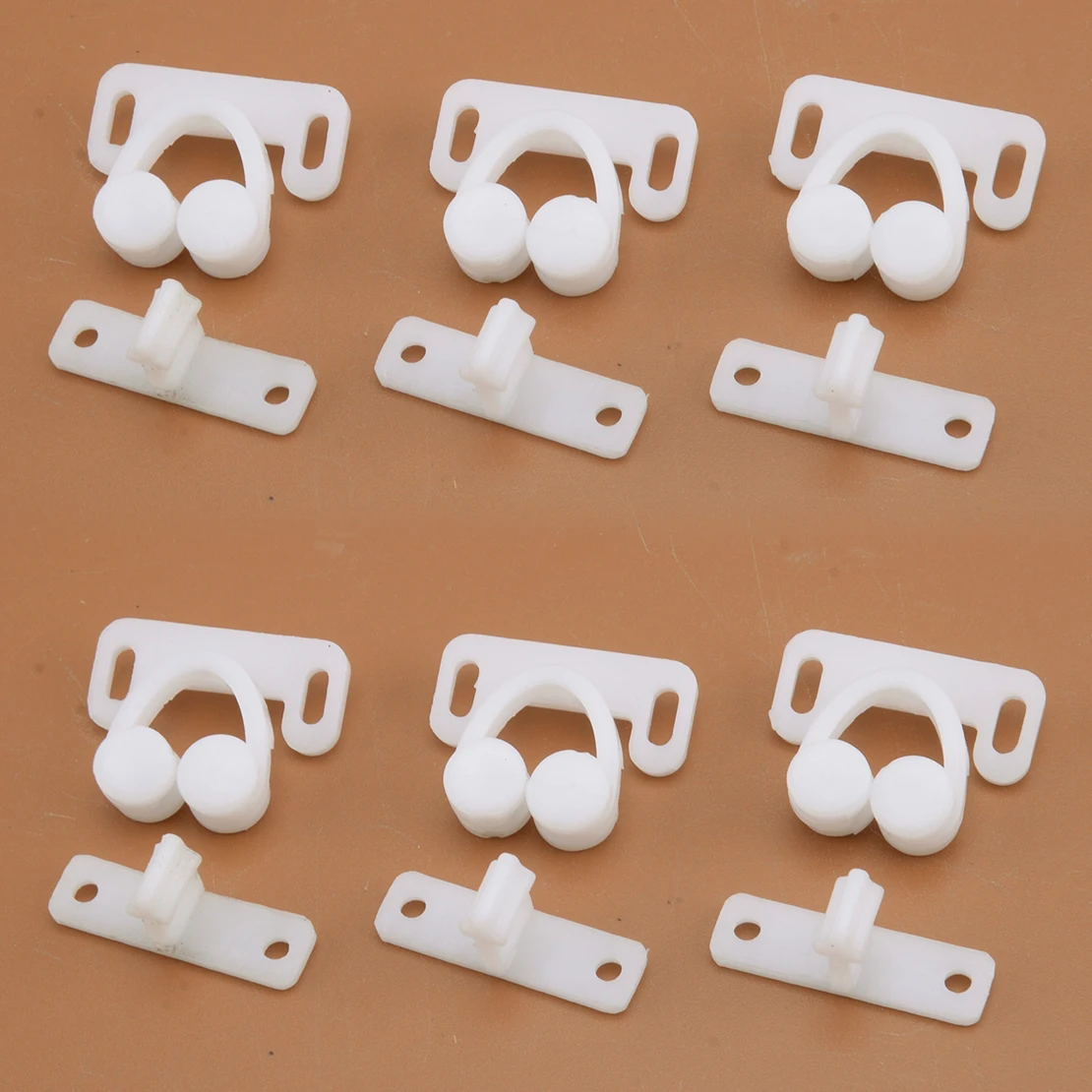 

6 Sets Ball Roller Cupboard Spring Catch Latch Kit for Boat Marine Furniture Cabinet Door Dresser Wardrobe Drawer