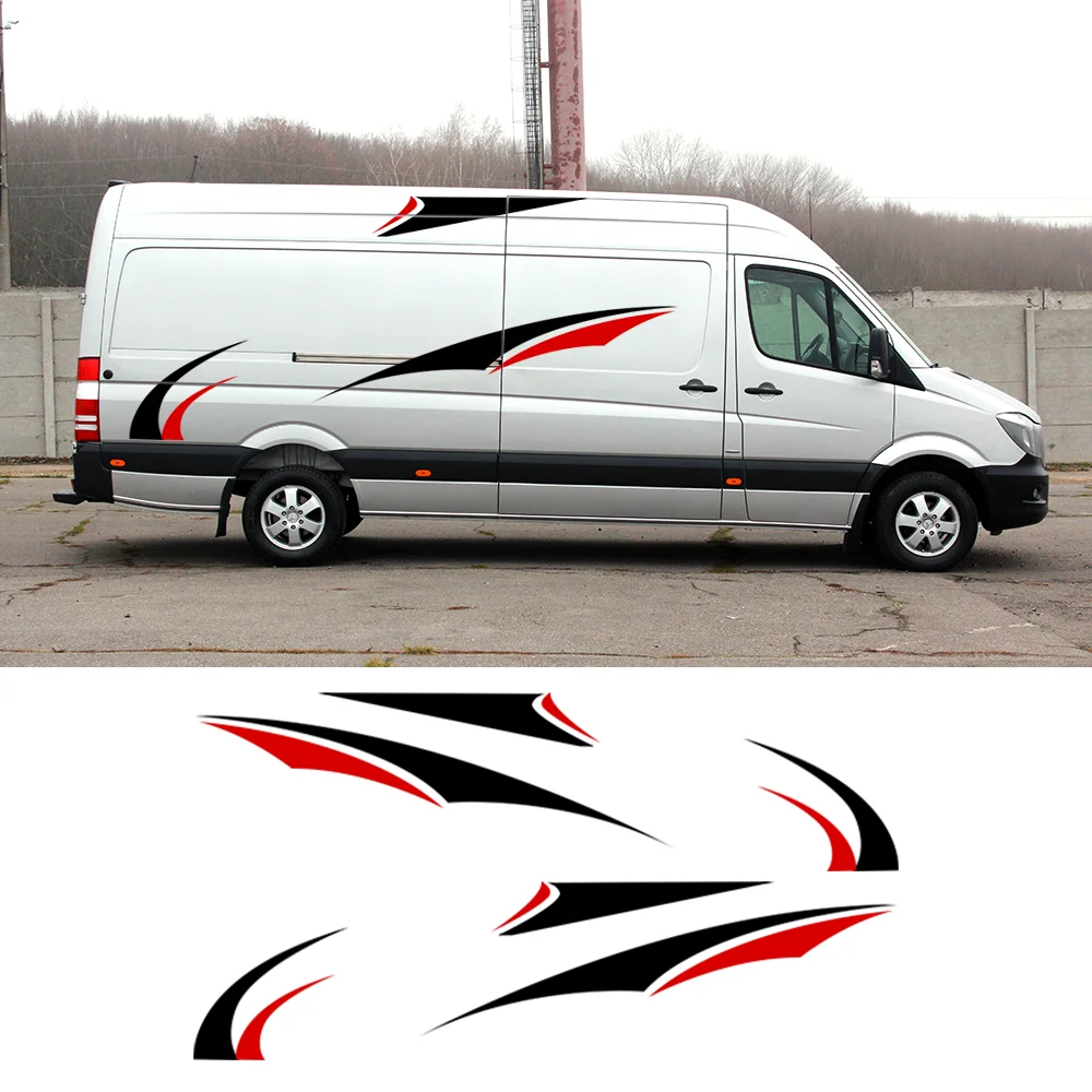 

2 шт., декоративные треугольные виниловые наклейки для автомобиля