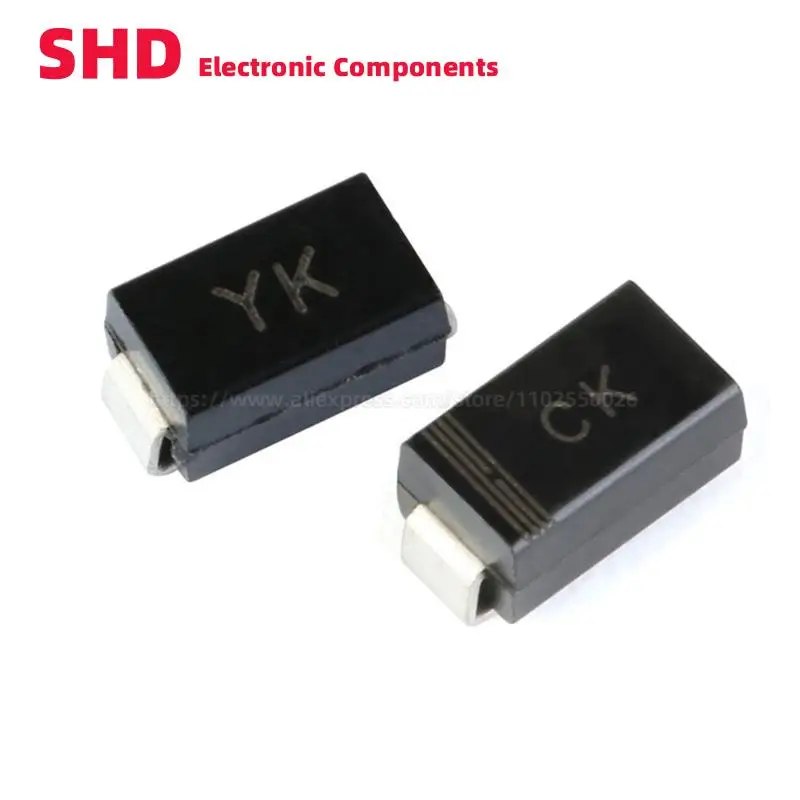 50 шт., SMAJ30A CK SMAJ30CA YK, 30 В, 400 Вт, фонарь стандарта SMA/61 SMD, фонарь TVS, Диод